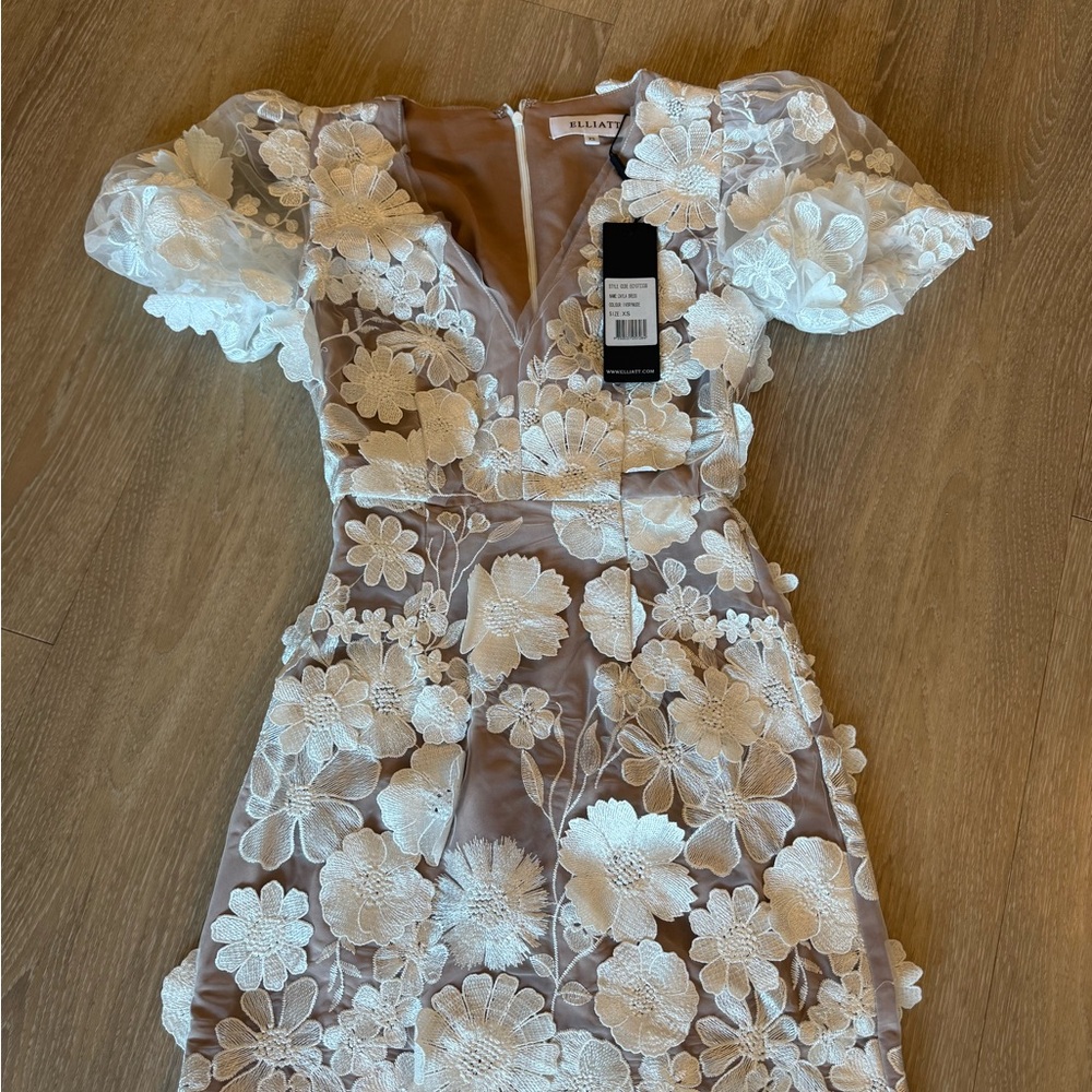 Elliatt White Floral Mini Dress